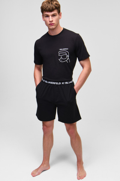 PYŽAMO KARL LAGERFELD IKONIK 2.0 PKT SHORT PJ SET - Fotografia č. 2