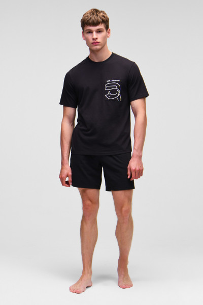 PYŽAMO KARL LAGERFELD IKONIK 2.0 PKT SHORT PJ SET - Fotografia č. 3