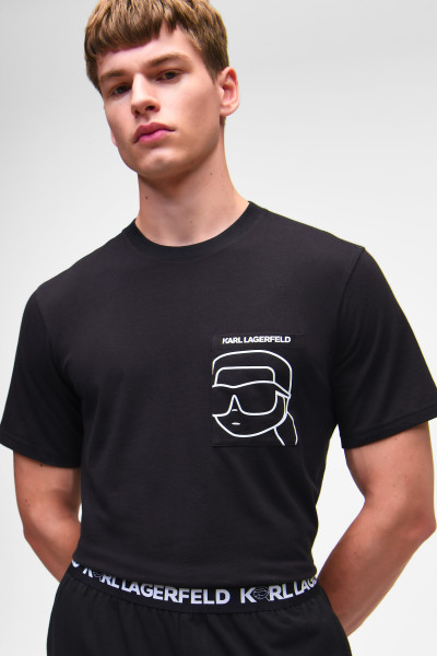 PYŽAMO KARL LAGERFELD IKONIK 2.0 PKT SHORT PJ SET - Fotografia č. 6