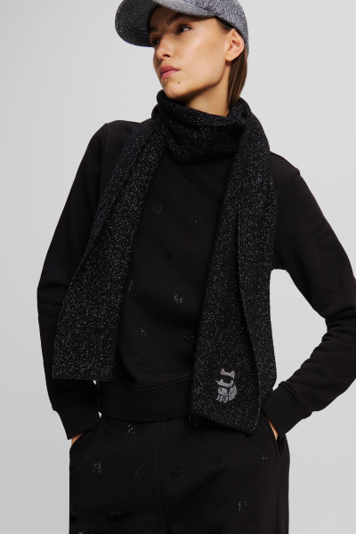 SÁL KARL LAGERFELD K/IKONIK 2.0 CHOUP LUR SCARF - Kép 3