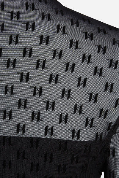 TOP KARL LAGERFELD KL MESH LSLV TOP - Fotografia č. 8