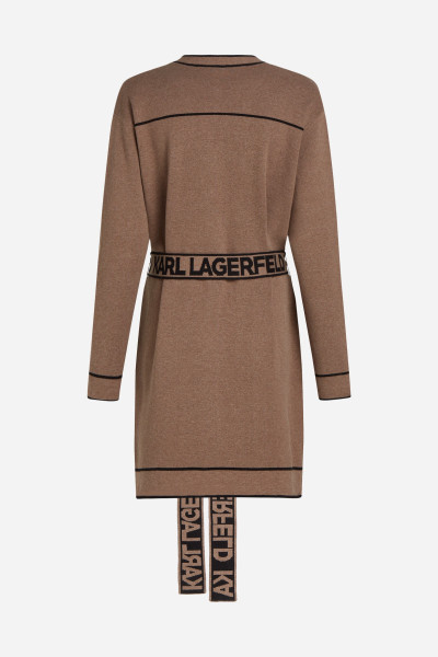 KARDIGAN KARL LAGERFELD BRANDED BELTED CARDIGAN - Fotografie č. 6