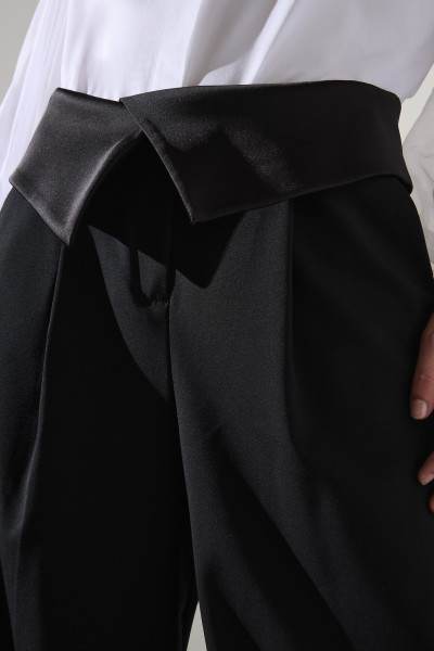 NOHAVICE KARL LAGERFELD TAILORED WIDE LEG PANTS - Fotografia č. 7