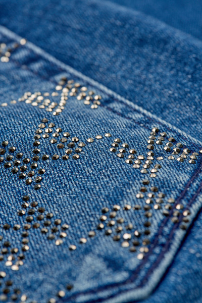 DŽÍNY KARL LAGERFELD HIGH WAIST SKINNY DENIM PANTS - Fotografie č. 3