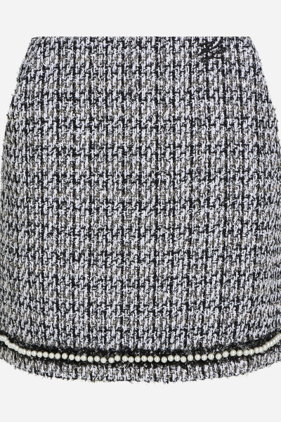 SUKŇA KARL LAGERFELD PEARL EMBELLISHED BOUCLE SKIRT - Fotografia č. 5