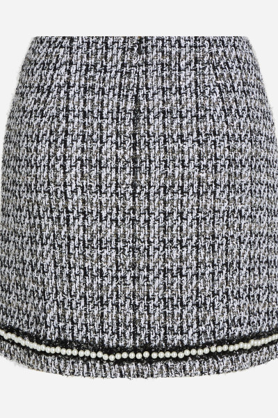 SUKŇA KARL LAGERFELD PEARL EMBELLISHED BOUCLE SKIRT - Fotografia č. 6