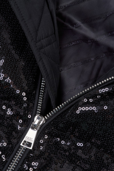 BUNDA KARL LAGERFELD SEQUIN FAUX DOWN JACKET - Fotografia č. 3
