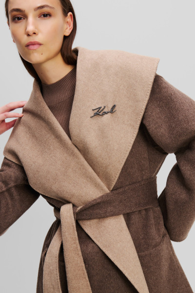 KABÁT KARL LAGERFELD REVERSIBLE SOFT COAT - Fotografie č. 4