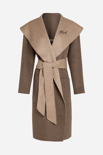 KABÁT KARL LAGERFELD REVERSIBLE SOFT COAT - Fotografie č. 7