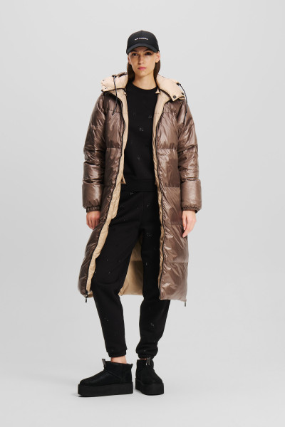 KABÁT KARL LAGERFELD REVERSIBLE LONG DOWN COAT - Kép 2