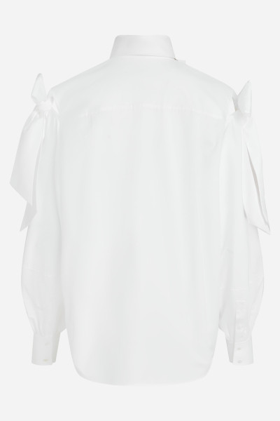 KOŠEĽA KARL LAGERFELD BOW DETAIL POPLIN SHIRT - Fotografia č. 9