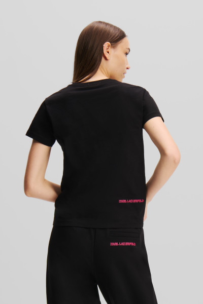 TRIČKO KARL LAGERFELD IKONIK 2.0 JELLY T-SHIRT - Fotografie č. 3