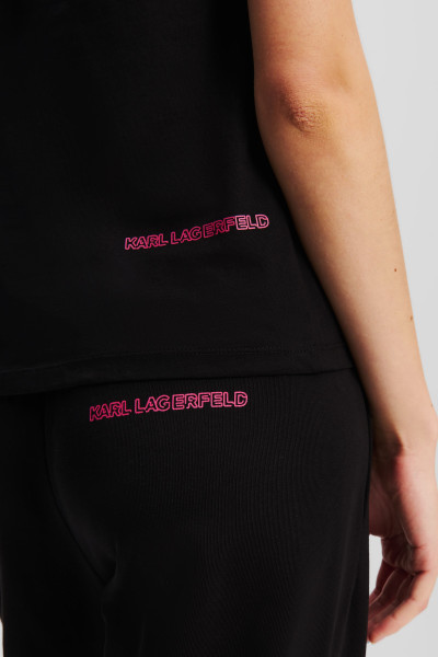 TRIČKO KARL LAGERFELD IKONIK 2.0 JELLY T-SHIRT - Fotografie č. 4