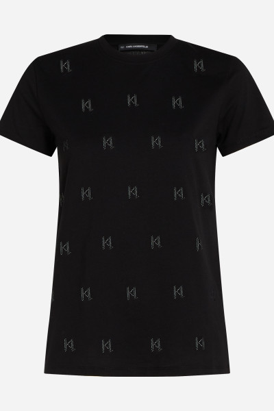 TRIČKO KARL LAGERFELD KL RHINESTONE T-SHIRT - Fotografia č. 5