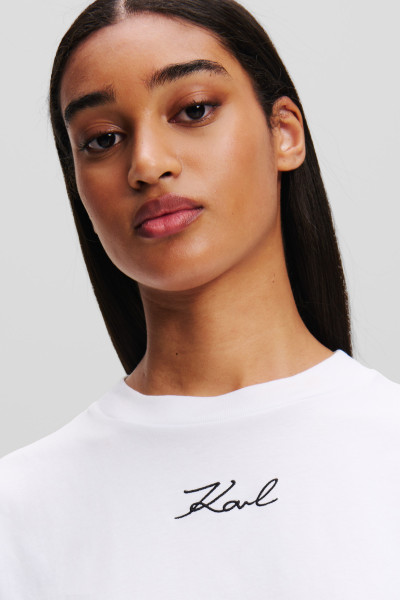 TRIČKO KARL LAGERFELD KARL SIGNATURE T-SHIRT - Fotografia č. 4