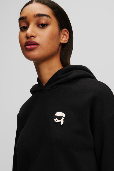 MELEGÍTŐ FELSŐ KARL LAGERFELD IKONIK 2.0 PATCH HOODIE - Kép 4
