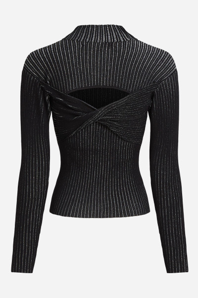 PULÓVER KARL LAGERFELD LUREX KNIT TOP - Kép 6