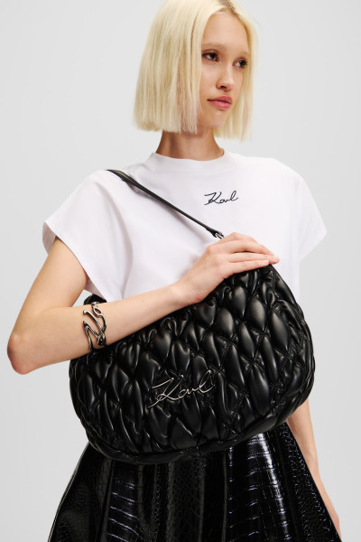 KABELKA KARL LAGERFELD K/SIGNATURE KUILT HOBO - Fotografie č. 3