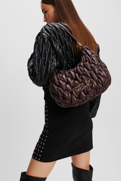KABELKA KARL LAGERFELD K/SIGNATURE KUILT HOBO - Fotografie č. 3