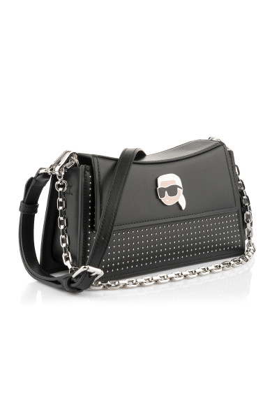 KABELKA KARL LAGERFELD K/IKONIK 2.0 LEATHER SHB STUDS - Fotografia č. 2