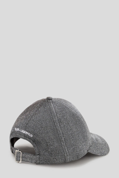 SAPKA KARL LAGERFELD K/IKONIK 2.0 CHOUP GLITTER CAP - Kép 2