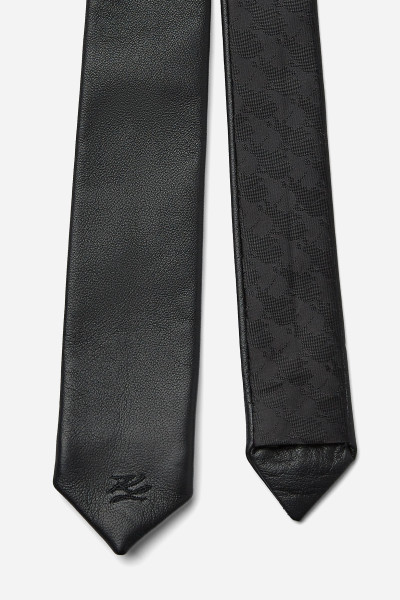 NYAKKENDŐ KARL LAGERFELD LEATHER TIE - Kép 4