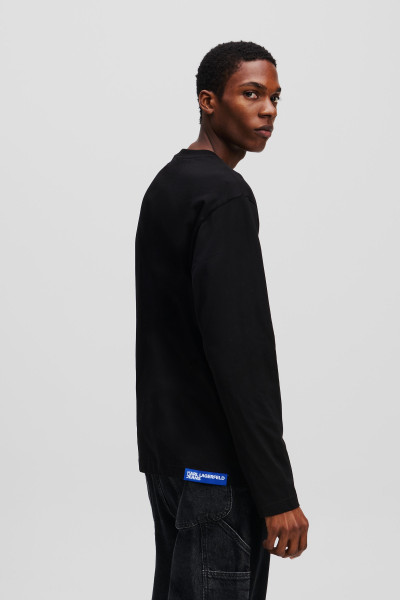 TRIČKO KARL LAGERFELD JEANS KLJ REGULAR MONOGRAM LSLV TEE - Fotografia č. 3