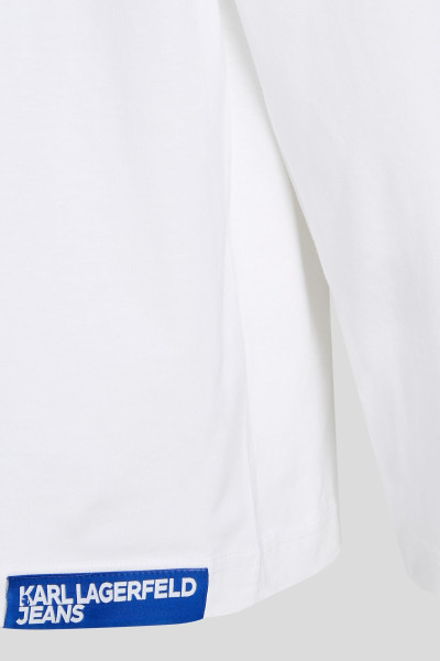 TRIČKO KARL LAGERFELD JEANS KLJ REGULAR MONOGRAM LSLV TEE - Fotografia č. 4