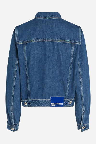 DZSEKI KARL LAGERFELD JEANS KLJ REGULAR DENIM JACKET - Kép 6