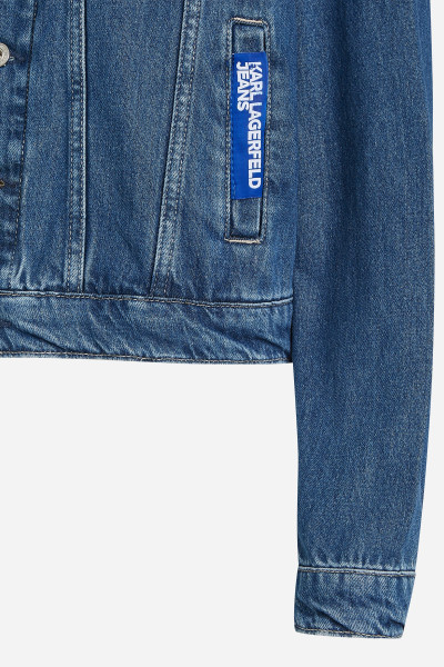 DZSEKI KARL LAGERFELD JEANS KLJ REGULAR DENIM JACKET - Kép 7