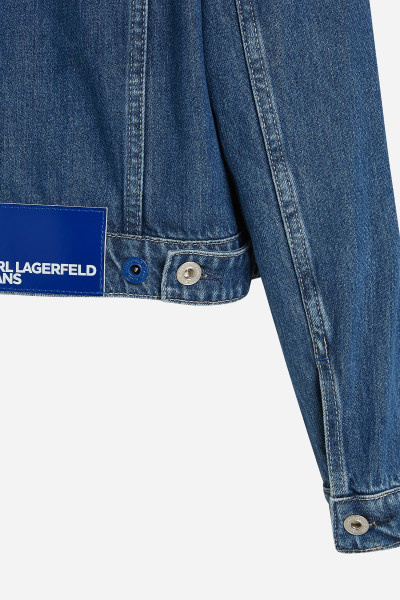 DZSEKI KARL LAGERFELD JEANS KLJ REGULAR DENIM JACKET - Kép 8