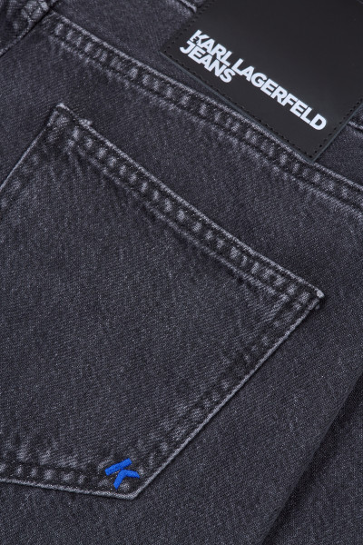 FARMER KARL LAGERFELD JEANS KLJ MR RELAXED EYELET DENIM - Kép 5