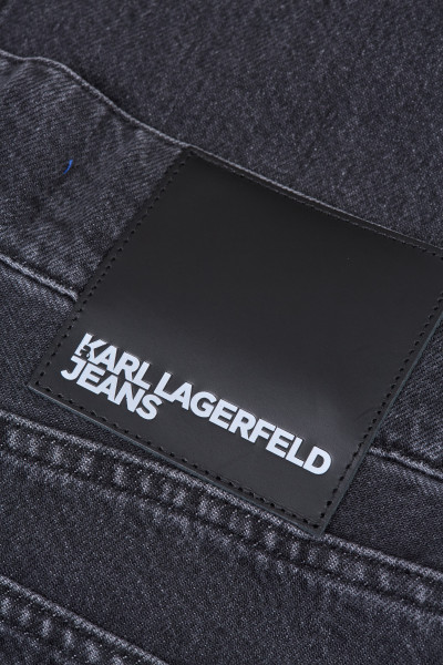 FARMER KARL LAGERFELD JEANS KLJ MR RELAXED EYELET DENIM - Kép 7