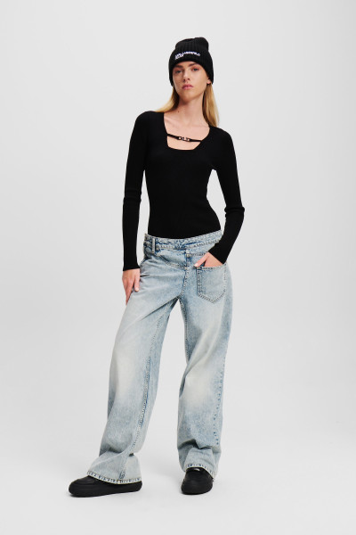 FARMER KARL LAGERFELD JEANS KLJ MR RELAXED TWISTED DENIM - Kép 1