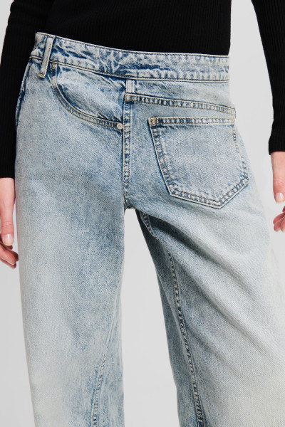 FARMER KARL LAGERFELD JEANS KLJ MR RELAXED TWISTED DENIM - Kép 4