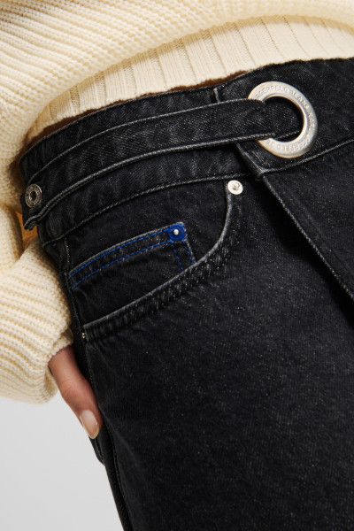 SUKNĚ KARL LAGERFELD JEANS KLJ EYELET DENIM SKIRT - Fotografie č. 4