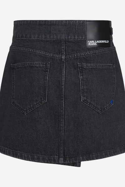 SUKNĚ KARL LAGERFELD JEANS KLJ EYELET DENIM SKIRT - Fotografie č. 6