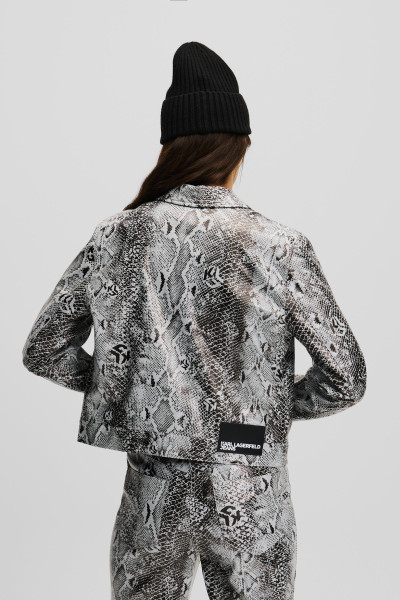 BUNDA KARL LAGERFELD JEANS KLJ FAUX LEATHER JACKET - Fotografie č. 3