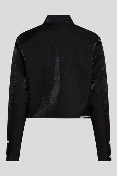 KOŠILE KARL LAGERFELD JEANS KLJ BOXY IRIDESCENT SHIRT - Fotografie č. 2