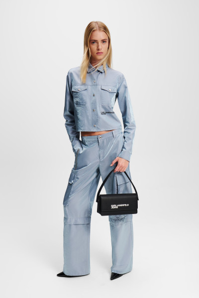 KOŠILE KARL LAGERFELD JEANS KLJ BOXY IRIDESCENT SHIRT - Fotografie č. 2