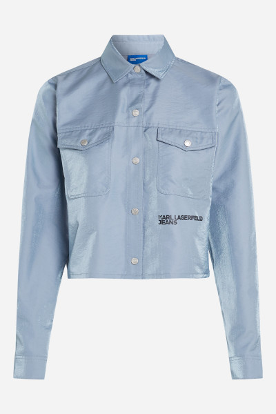 KOŠILE KARL LAGERFELD JEANS KLJ BOXY IRIDESCENT SHIRT - Fotografie č. 5