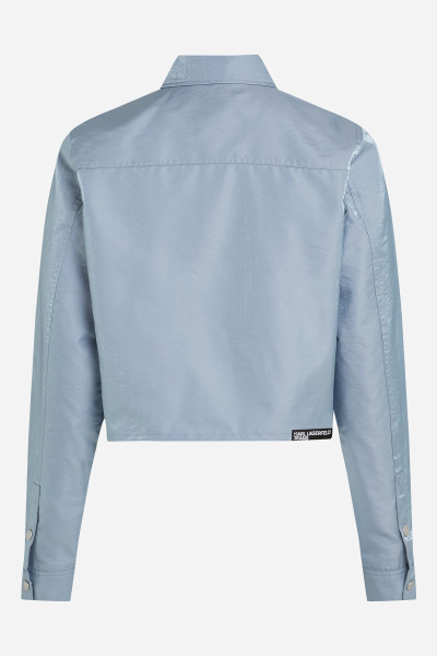 KOŠILE KARL LAGERFELD JEANS KLJ BOXY IRIDESCENT SHIRT - Fotografie č. 6