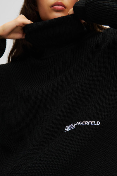 ROLÁK KARL LAGERFELD JEANS KLJ OVERSIZED ROLLNECK SWEATER - Fotografie č. 4