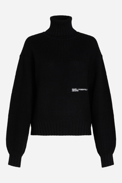 ROLÁK KARL LAGERFELD JEANS KLJ OVERSIZED ROLLNECK SWEATER - Fotografie č. 5