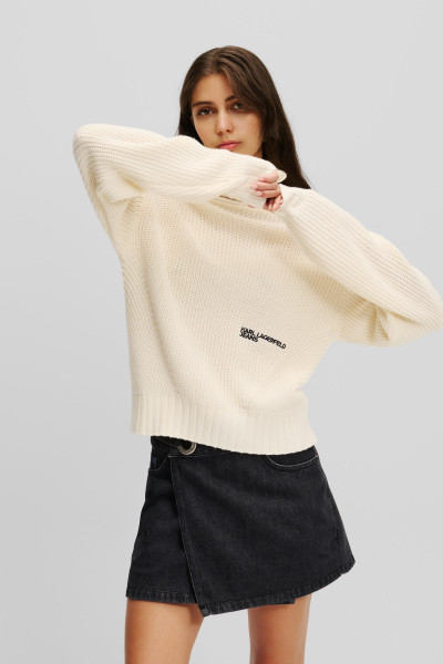 ROLÁK KARL LAGERFELD JEANS KLJ OVERSIZED ROLLNECK SWEATER - Fotografie č. 1