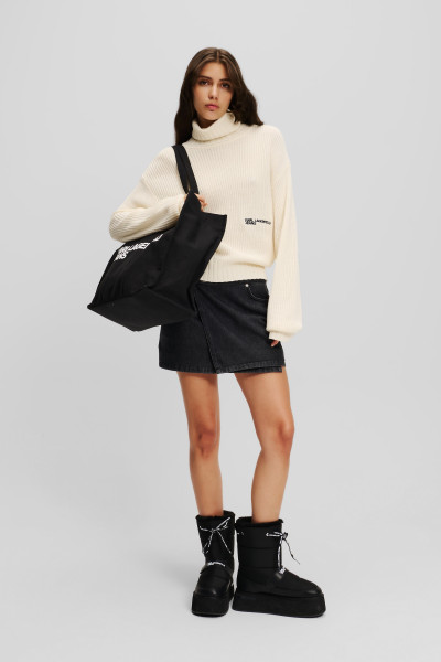 ROLÁK KARL LAGERFELD JEANS KLJ OVERSIZED ROLLNECK SWEATER - Fotografie č. 2