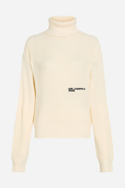 ROLÁK KARL LAGERFELD JEANS KLJ OVERSIZED ROLLNECK SWEATER - Fotografie č. 5