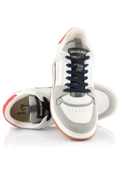 TENISKY WOOLRICH LOW BASKET MAN CAMOSCIO - CALF - Fotografia č. 2