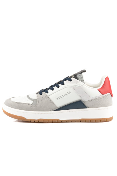 TENISKY WOOLRICH LOW BASKET MAN CAMOSCIO - CALF - Fotografia č. 5