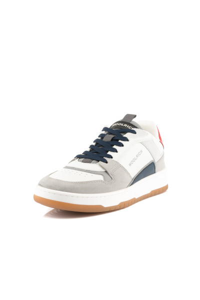 TENISKY WOOLRICH LOW BASKET MAN CAMOSCIO - CALF - Fotografia č. 6